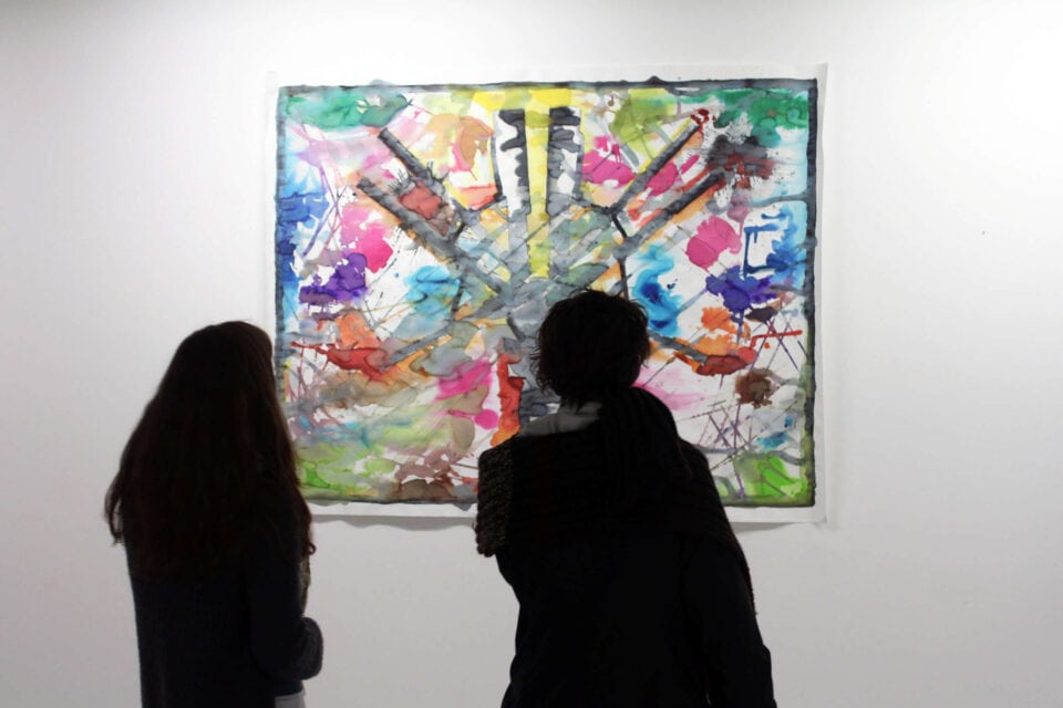 Mirage III, 2013, lavis sur papier, 150 x 185 cm, Galerie de EESAB Lorient, 2013